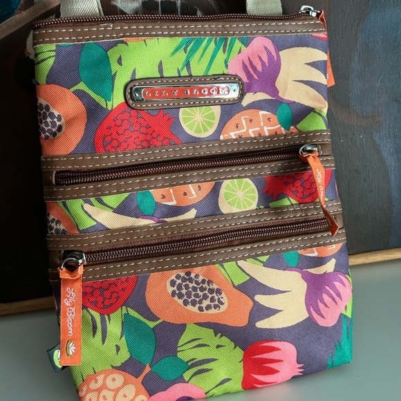 Lily Bloom Colorful Fruit Crossbody Bag 8"x9.5" - Picture 14 of 16